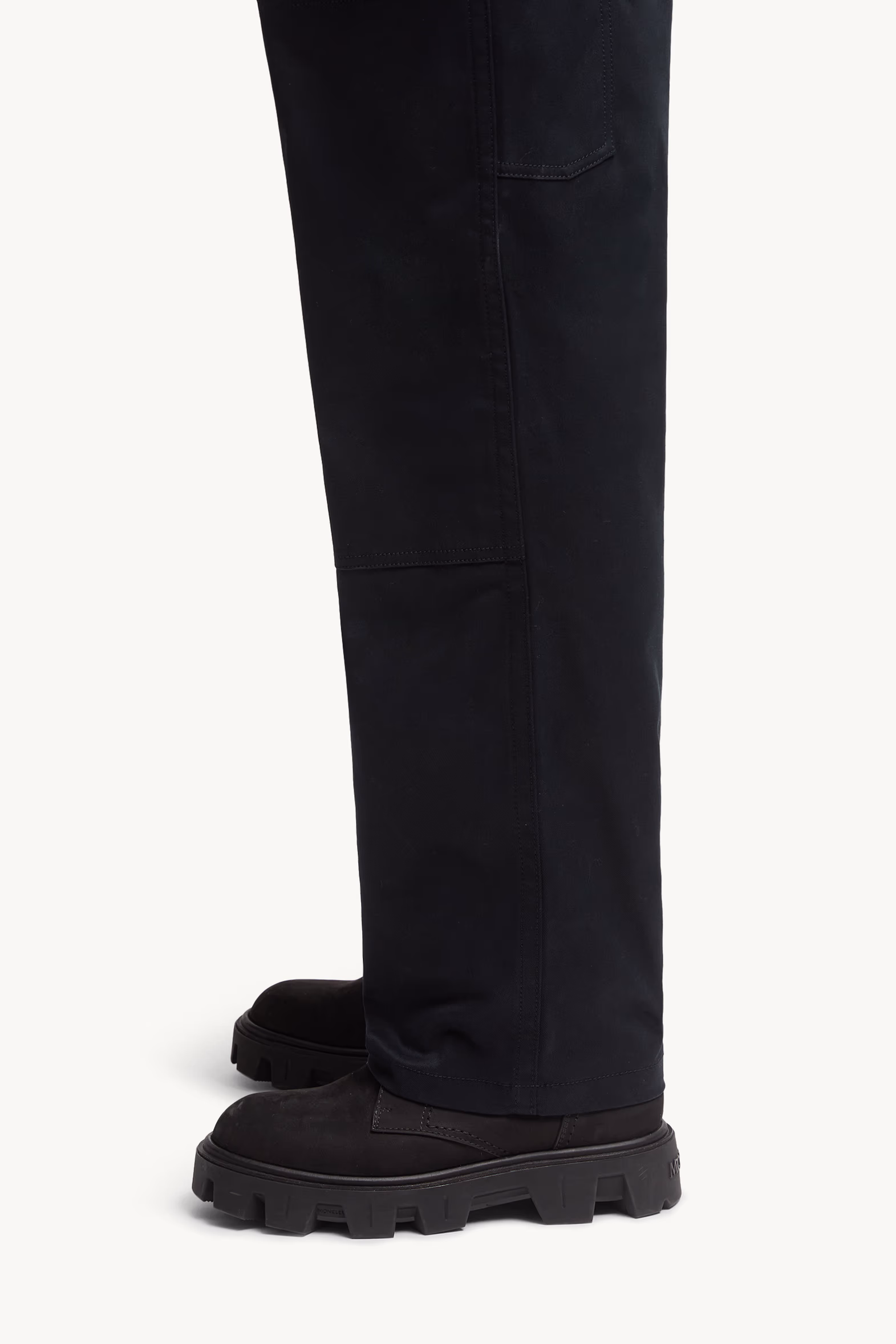 Cotton Gabardine Pants Men Navy Blue Moncler 4